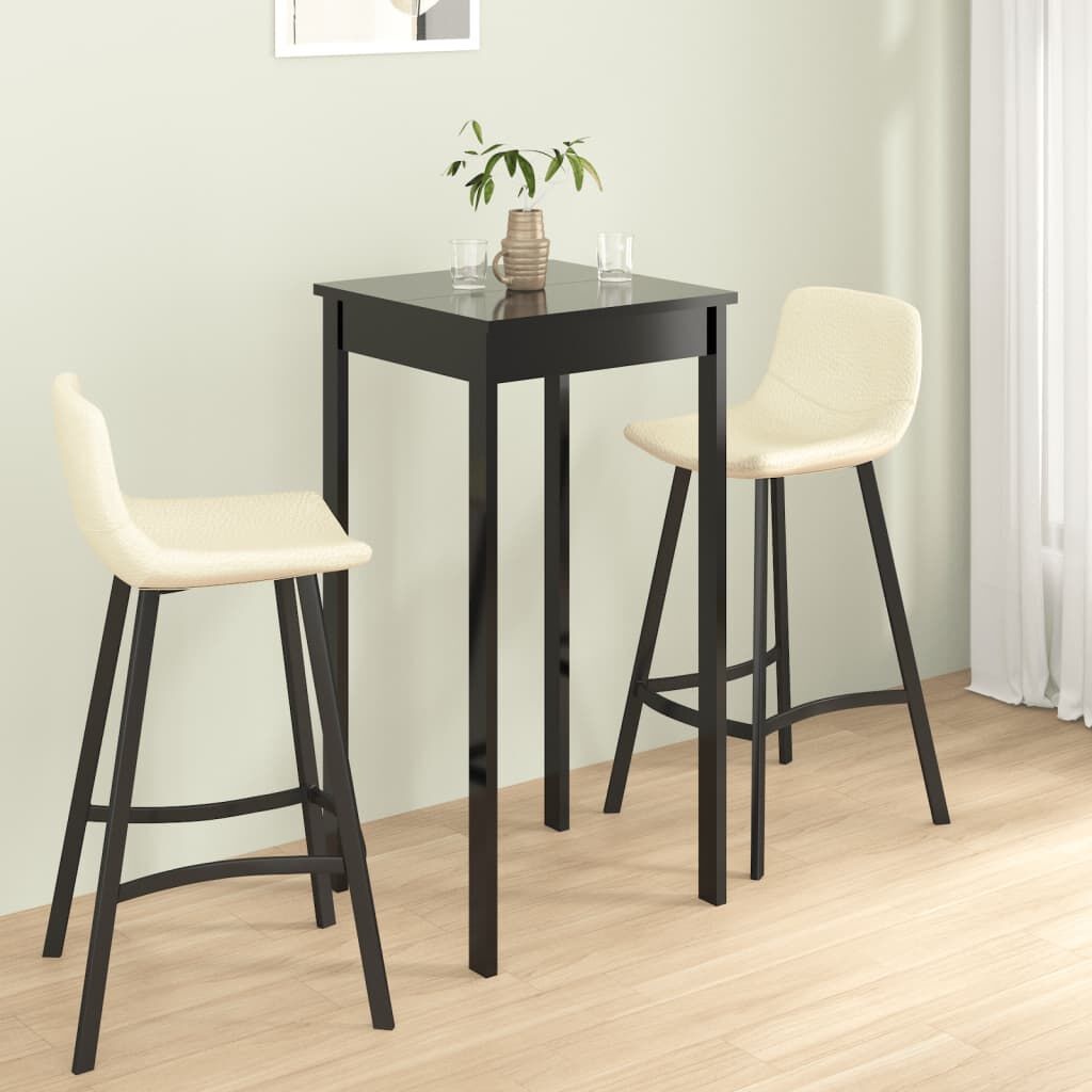 Zwarte Bartafel MDF - 55x55x107 cm (34% Korting)
