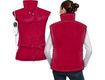 Elektrisch Warmtekussen Wijnrood - 60x85 cm - 3 standen - 33% Korting