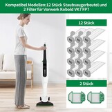 12 Stofzuigerzakken & 2 Filters voor Vorwerk Kobold VK7 FP7 - 33% Korting