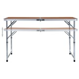Campingtafel Aluminium Inklapbaar 120x60 cm | 34% Korting