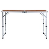 Campingtafel Aluminium Inklapbaar 120x60 cm | 34% Korting