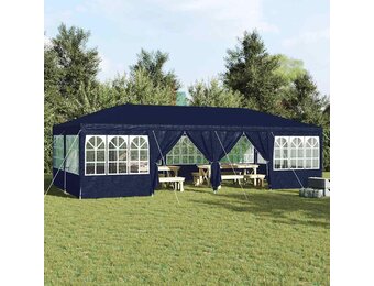 Partytent Blauw/Wit 800x400cm - 35% Korting