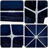 Partytent Blauw/Wit 800x400cm - 35% Korting