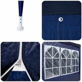 Partytent Blauw/Wit 800x400cm - 35% Korting
