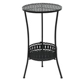 Bistrotafel Metaal Zwart 40x70 cm - 34% Korting