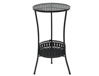 Bistrotafel Metaal Zwart 40x70 cm - 34% Korting