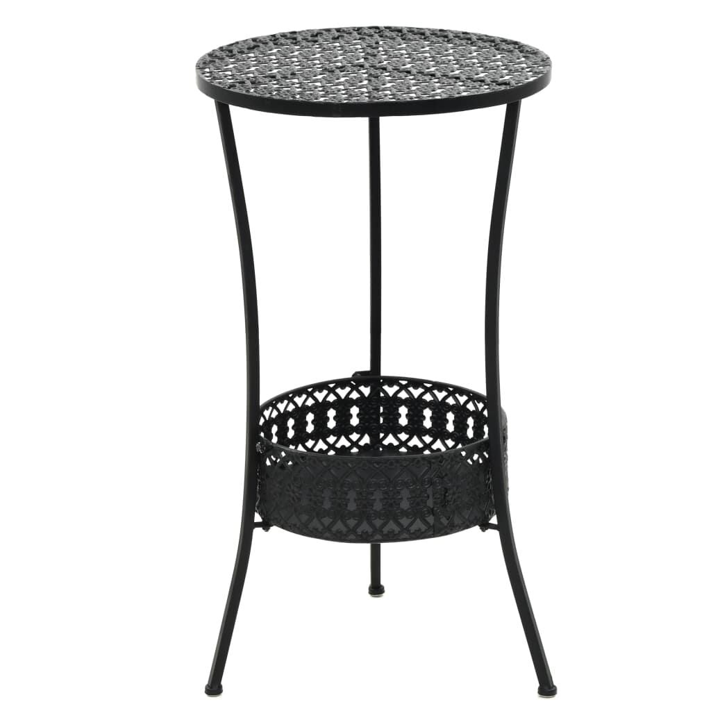 Bistrotafel Metaal Zwart 40x70 cm - 34% Korting