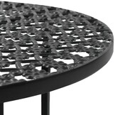 Bistrotafel Metaal Zwart 40x70 cm - 34% Korting