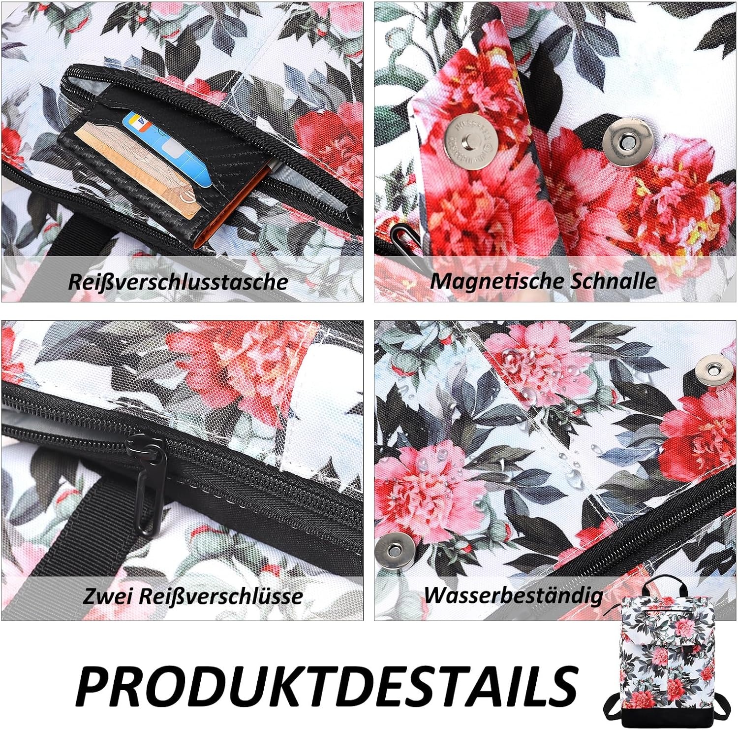 TANTOMI Damesrugzak met laptopvak en diefstalbeveiliging, reisrugzak voor dames, laptoprugzak, rugzak voor uitstapjes, universiteit en kantoor, St-paars, 38 cm