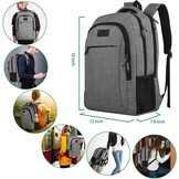 MATEIN Laptop Rugzak 15,6" Grijs - 28% Korting