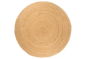 Gevlochten Jute Rond Tapijt Ø 240 cm - Natuurlijk & Duurzaam