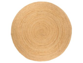 Gevlochten Jute Rond Tapijt Ø 240 cm - Natuurlijk & Duurzaam