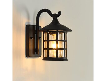 ZenithBeam Vintage Buitenlamp Wandlamp Zwart - 34% Korting