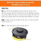 Grastrimmer Maaikop voor Stihl (2 stuks) - 54% Korting!