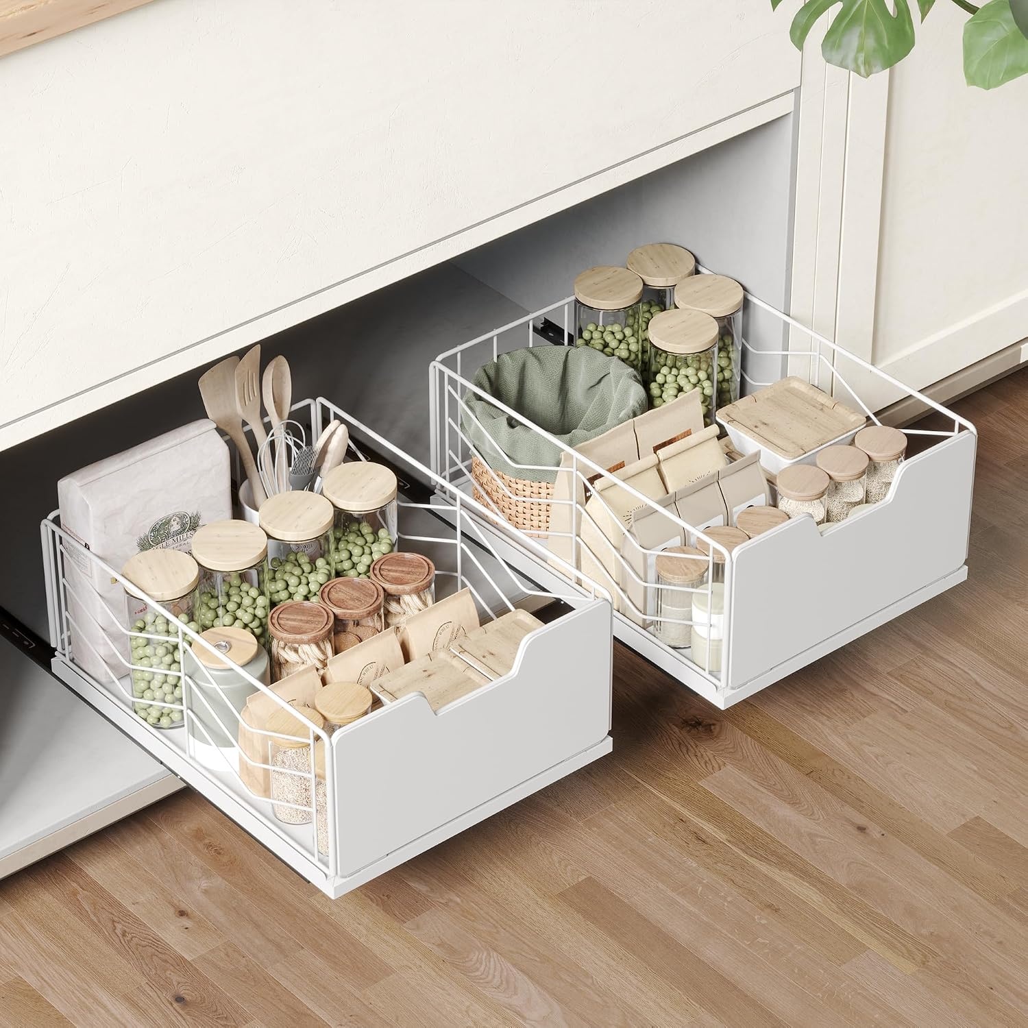 Uittrekbare Kastorganizer (2 stuks) - Zwart - 34% Korting
