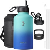 Thermosfles RVS 2L - 48u Koud/Warm - 3 Deksel - 33% Korting