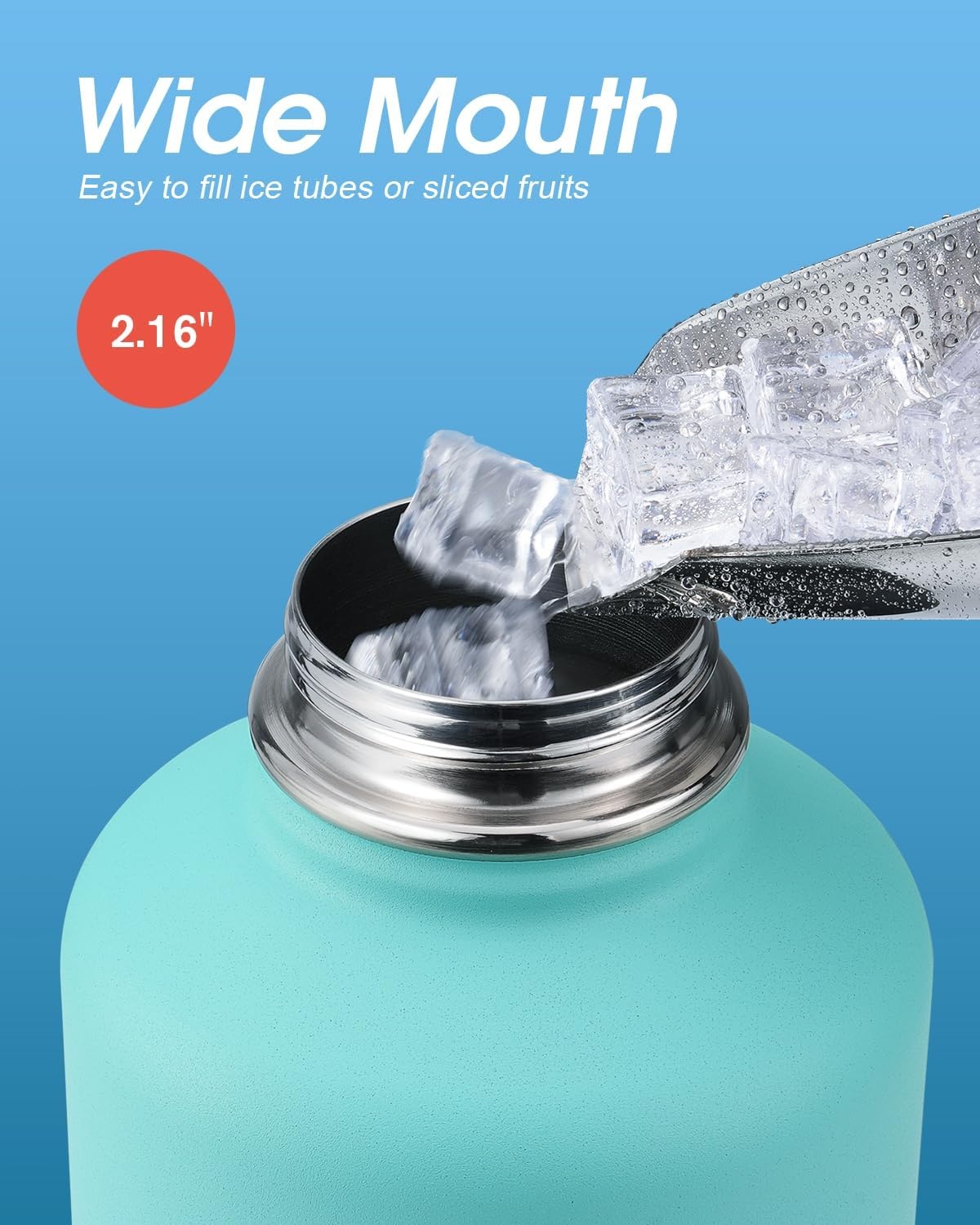 Thermosfles RVS 2L - 48u Koud/Warm - 3 Deksel - 33% Korting