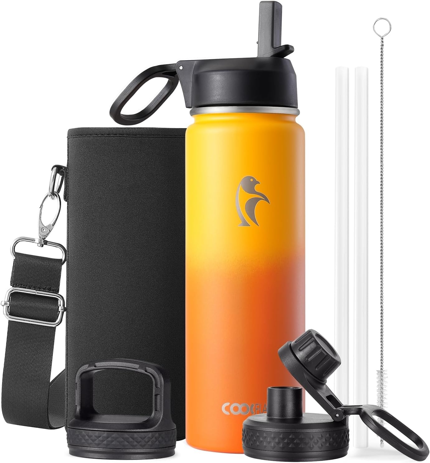 Thermosfles RVS 2L - 48u Koud/Warm - 3 Deksel - 33% Korting