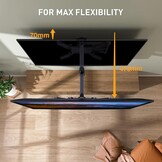 TV Muurbeugel 26-55" Vlak/Curved | Draaibaar & Kantelbaar | 33% Korting