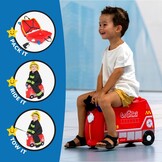 Kinder Reiskoffer Frank de Brandweerwagen Rood - 34% Korting!