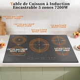 Inductiekookplaat 90cm 5 Zones met Flexzone - 35% Korting!