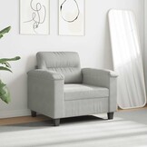 Lichtgrijze Microvezel Fauteuil - 35% Korting