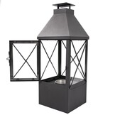 Vrijstaande Bio Ethanol Brander Zwart (42,5cm) - Binnen & Buiten - 60% Korting