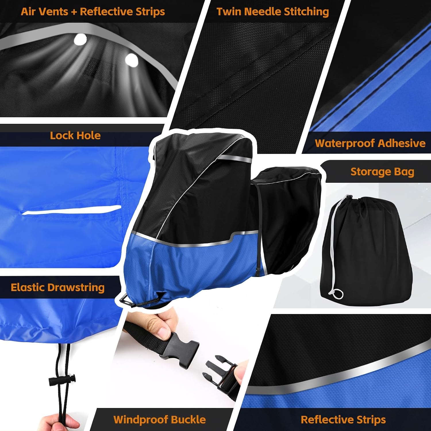 Motorhoes Honda Scooter Forza/SH/PCX - Waterdicht 420D Oxford - 29% Korting