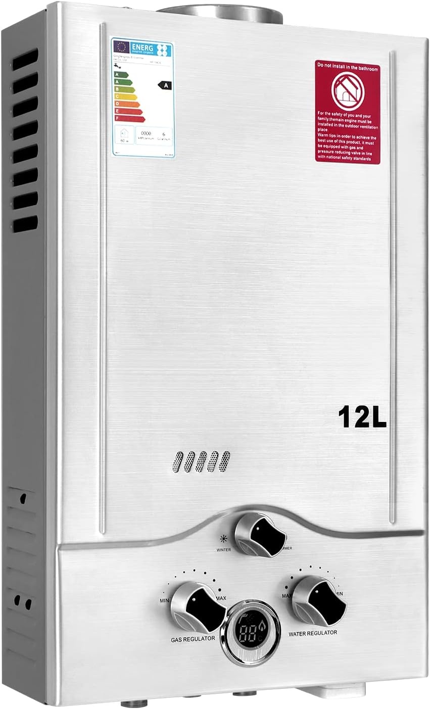 Doorstroomboiler 24kW LPG - 12LPM - 35% korting!