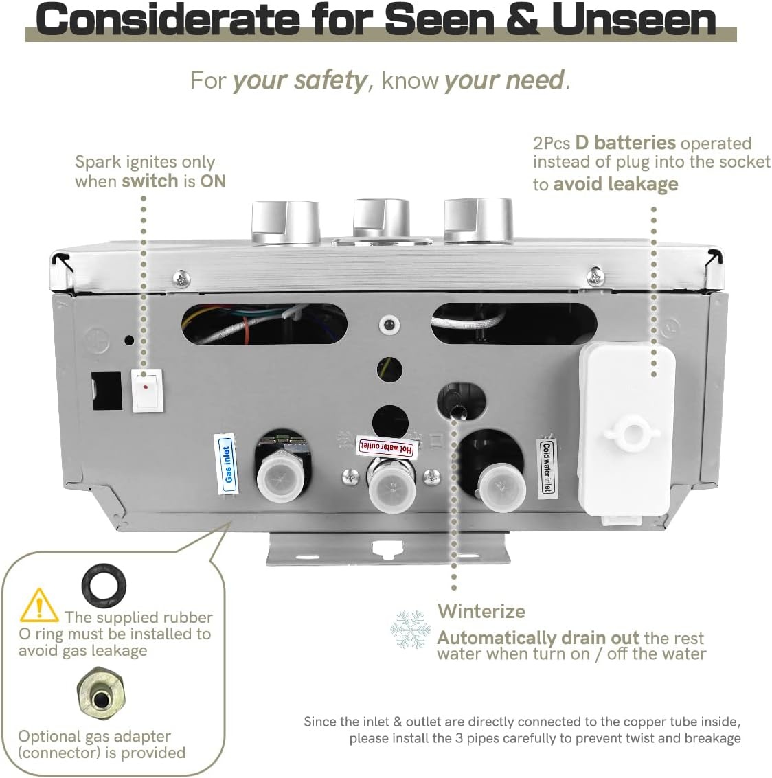 Doorstroomboiler 24kW LPG - 12LPM - 35% korting!