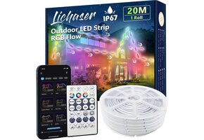 LED-strip 20m RGB+IC Waterdicht Buiten/Binnen - DIY Effecten