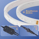 20m Waterdichte LED-strip RGB+IC (Buiten/Binnen) - DIY Effecten & App Bediening - 29% Korting