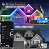 20m Waterdichte LED-strip RGB+IC (Buiten/Binnen) - DIY Effecten & App Bediening - 29% Korting