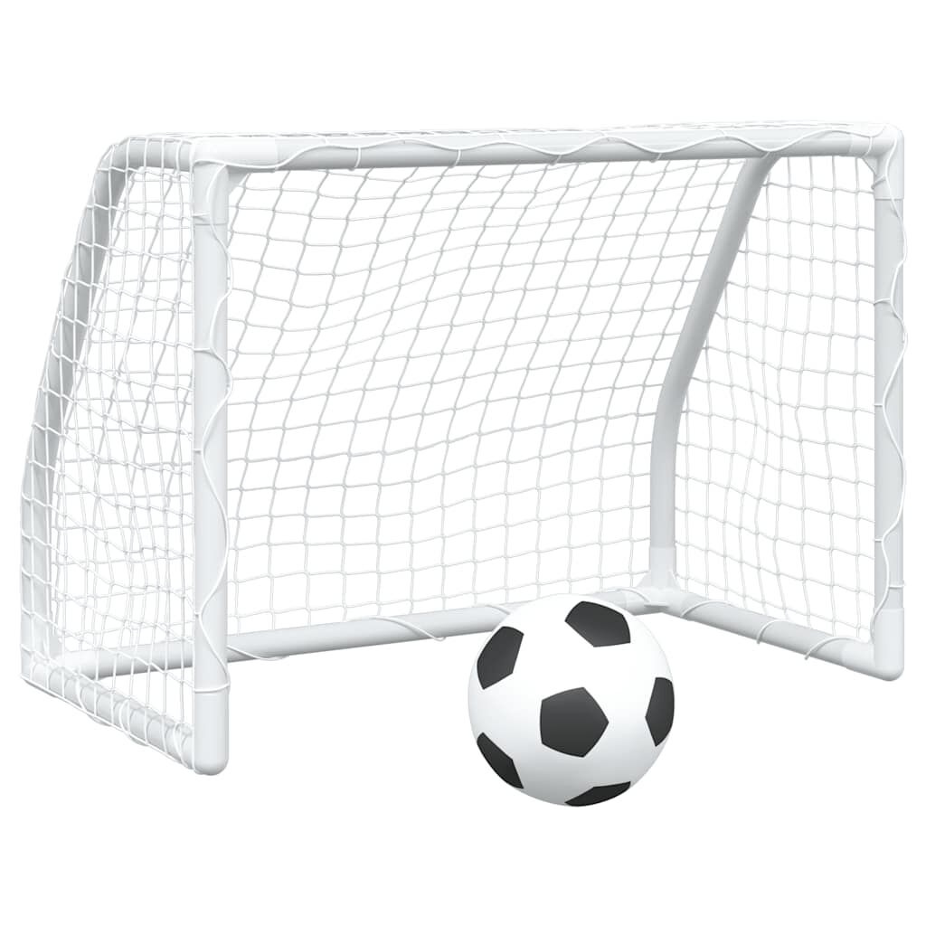 VidaXL Kindervoetbaldoelen (2 st.) met bal - 58% korting!