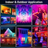 LED Buitenstraler 100W RGB (4 Stuks) - WiFi/App Bediening