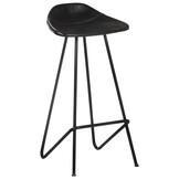 VidaXL Barkrukken Set - 4x Leer Zwart - 35% Korting
