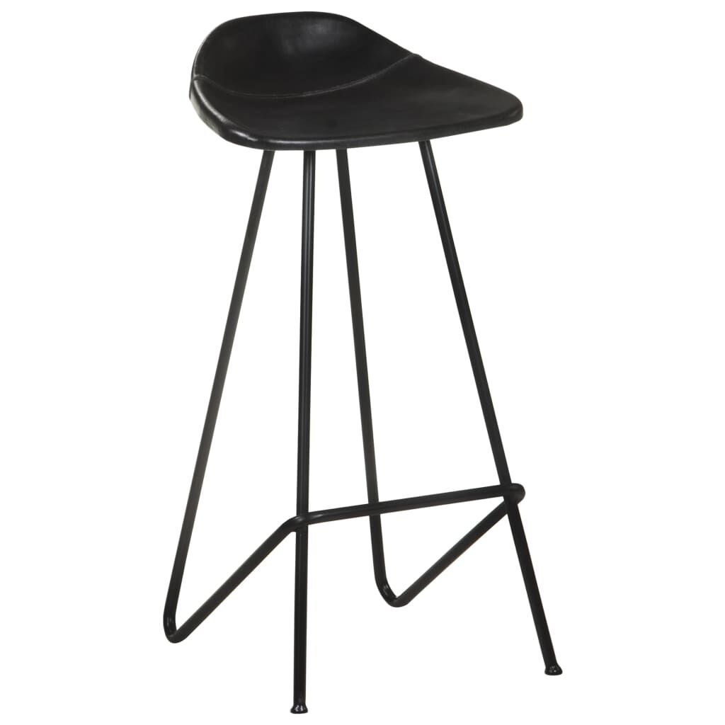 VidaXL Barkrukken Set - 4x Leer Zwart - 35% Korting