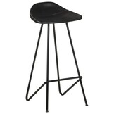 VidaXL Barkrukken Set - 4x Leer Zwart - 35% Korting