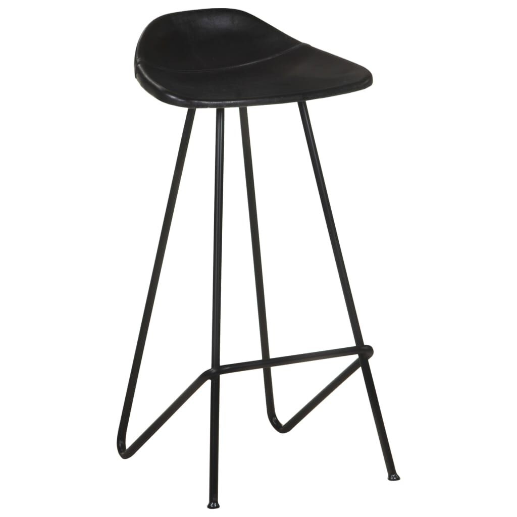 VidaXL Barkrukken Set - 4x Leer Zwart - 35% Korting