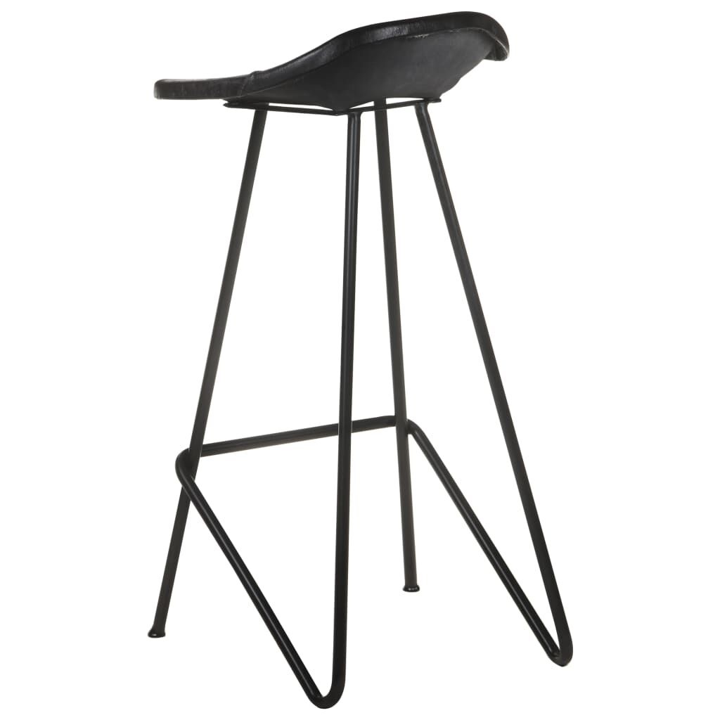 VidaXL Barkrukken Set - 4x Leer Zwart - 35% Korting
