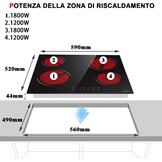 Glaskeramische Kookplaat 60cm: 4 Zones, Sensor-Touch & 35% Korting