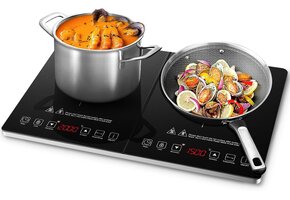 Dubbele Inductiekookplaat 3500W | 2 Zones | 52% Korting
