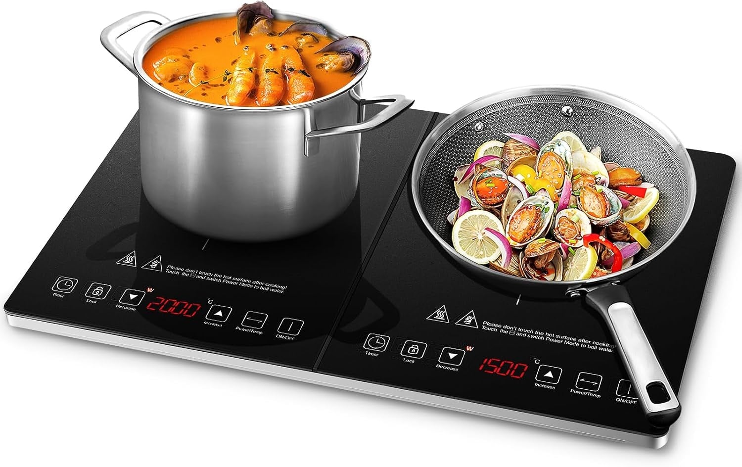 Dubbele Inductiekookplaat 3500W - 47% Korting!