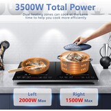 Dubbele Inductiekookplaat 3500W - 47% Korting!