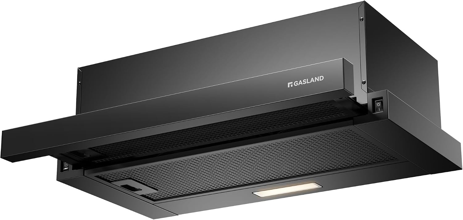 GASLAND Afzuigkap 60cm Plat Zwart 335m³/u - 35% Korting