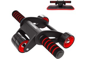 Opvouwbaar Ab Rolwiel met Kniebeschermer - Kernkracht Thuis & Gym (-38%)