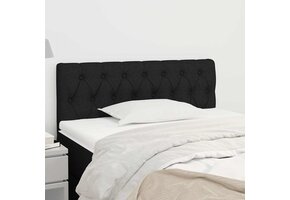 Hoofdbord Stof Zwart 90x7x78/88 cm - 39% Korting