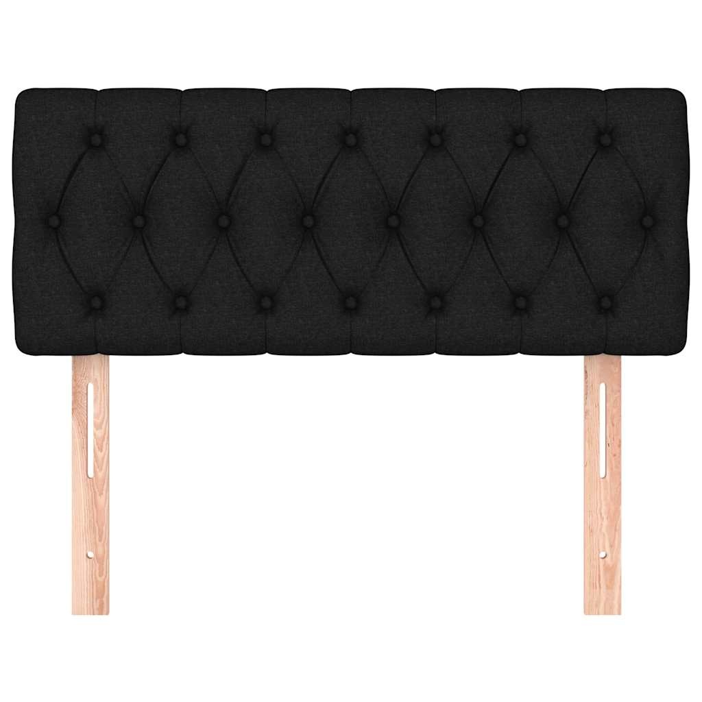 vidaXL Hoofdbord Zwart Stof 90x7x78/88 cm - 59% Korting
