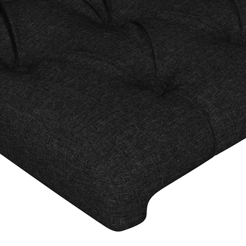 vidaXL Hoofdbord Zwart Stof 90x7x78/88 cm - 59% Korting