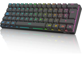 RK61 Mechanisch Gaming Toetsenbord - Spaans QWERTY, 60% RGB, Blauwe Switches, 42% Korting!